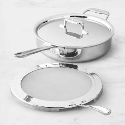 All-Clad d5 SS 4-Qt. Deep Sauté Pan with Splatter Screen