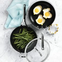 Calphalon Elite Nonstick 3-Piece Frying Pan & Saute Pan Set 17 Calphalon Elite Nonstick 3-Piece Frying Pan & Saute Pan Set -Knives Popular Store calphalon elite 3 piece fry pan saute pan set 202240 0073 calphalon elite nonstick 8 10 12 fry pan set z
