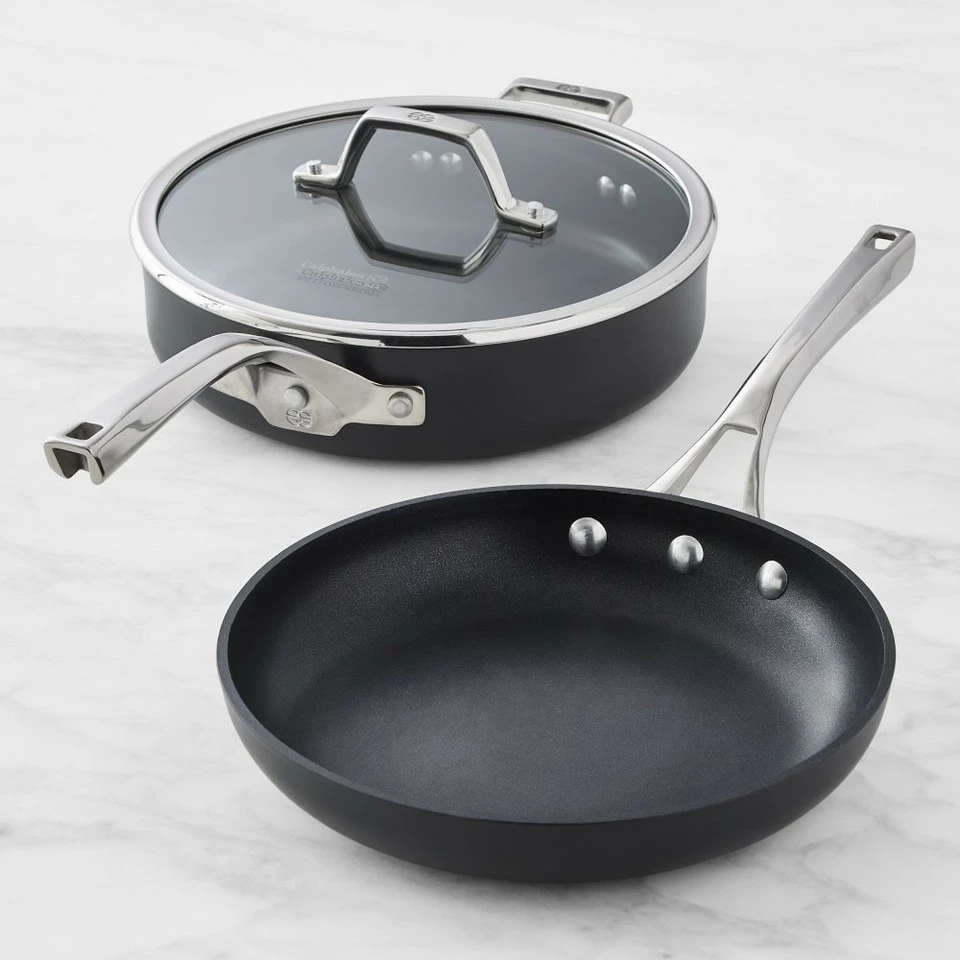 Calphalon Elite Nonstick 3-Piece Frying Pan & Saute Pan Set 2 Calphalon Elite Nonstick 3-Piece Frying Pan & Saute Pan Set - Image 2