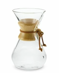 Chemex® Pour-Over Glass Coffee Maker with Wood Collar -Knives Popular Store chemex wood collar glass coffeemaker 202240 0135 chemex pour over glass coffee maker with wood collar z