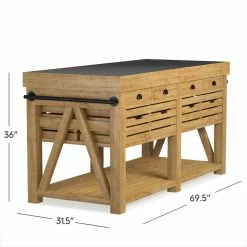 Cooper Double Kitchen Island -Knives Popular Store cooper double kitchen island 202240 0127 cooper double kitchen island z