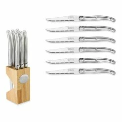 Knives Popular Store -Knives Popular Store dubost laguiole 6 piece steak knife block set 202240 0072 laguiole jean dubost 6 piece steak knife block set z