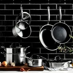 GreenPan™ Premiere Stainless Steel Ceramic Non-Stick 30 cm Covered Frying Pan -Knives Popular Store greenpan premiere covered fry 202228 0009 greenpan premiere stainless steel ceramic nonstick fry pan z