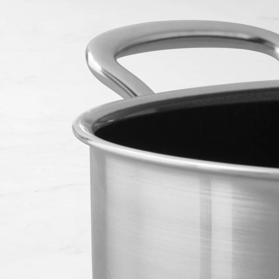 GreenPan™ Premiere Stainless Steel Ceramic Non-Stick Covered Sauté Pan with Helper Handle 4 GreenPan™ Premiere Stainless Steel Ceramic Non-Stick Covered Sauté Pan with Helper Handle - Image 4