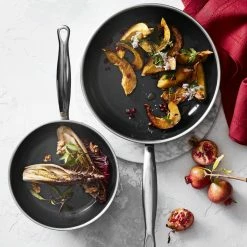 GreenPan™ Premiere Ceramic Non-Stick Fry Pan, Set of 3 -Knives Popular Store greenpan premiere fry pan set 3 202232 0002 greenpan premiere stainless steel ceramic nonstick fry pan z