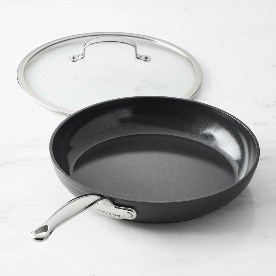GreenPan™ Premiere Hard Anodised Ceramic Non-Stick Covered Frying Pan 5 GreenPan™ Premiere Hard Anodised Ceramic Non-Stick Covered Frying Pan - Image 5