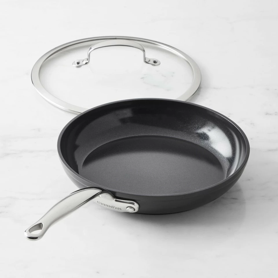 GreenPan™ Premiere Hard Anodised Ceramic Non-Stick Covered Frying Pan 4 GreenPan™ Premiere Hard Anodised Ceramic Non-Stick Covered Frying Pan - Image 4