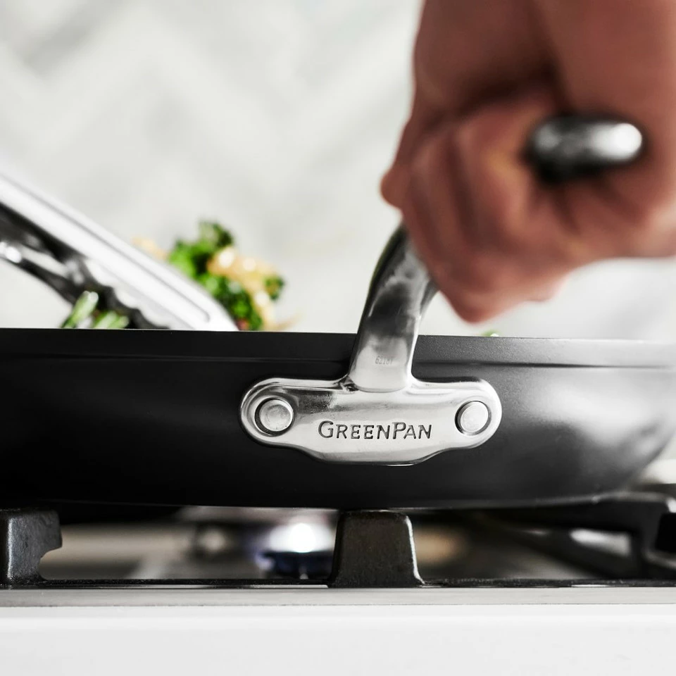 GreenPan™ Premiere Hard Anodised Ceramic Non-Stick Covered Frying Pan 9 GreenPan™ Premiere Hard Anodised Ceramic Non-Stick Covered Frying Pan - Image 9
