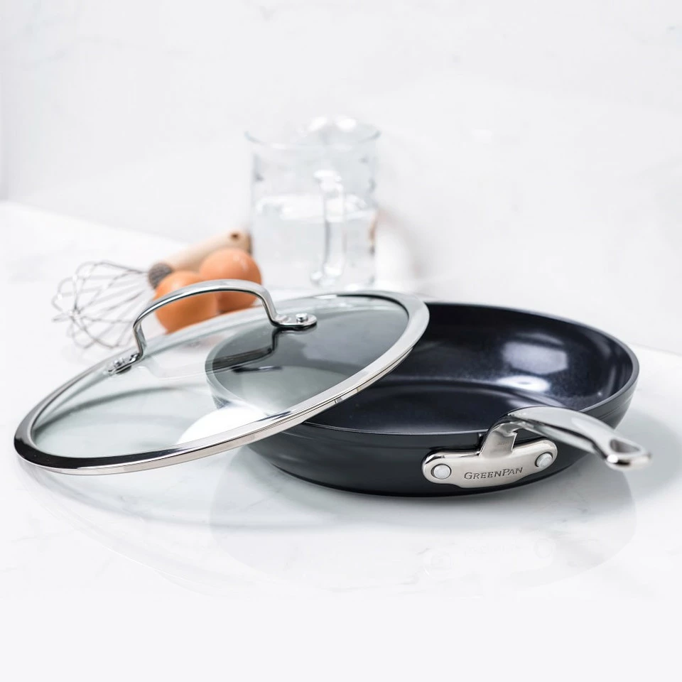 GreenPan™ Premiere Hard Anodised Ceramic Non-Stick Covered Frying Pan 12 GreenPan™ Premiere Hard Anodised Ceramic Non-Stick Covered Frying Pan - Image 12