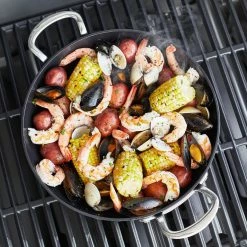 GreenPan™ Premiere Ceramic Non-Stick Outdoor/Indoor Covered Deep Skillet -Knives Popular Store greenpan revolution outdoor covered deep skillet 202223 0015 greenpan premiere stainless steel ceramic nonstick outdoor 3 z