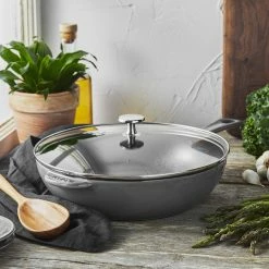 Staub Enamelled Cast Iron Daily Sauté Pan, 2.8 L. 21 Staub Enamelled Cast Iron Daily Sauté Pan, 2.8 L. -Knives Popular Store staub saute pan 202232 0024 staub enameled cast iron daily saute pan 3 qt 2 z