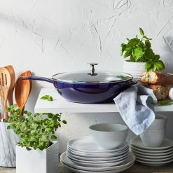 Staub Enamelled Cast Iron Daily Sauté Pan, 2.8 L. 34 Staub Enamelled Cast Iron Daily Sauté Pan, 2.8 L. -Knives Popular Store staub saute pan 202240 0108 staub enameled cast iron daily saute pan 3 qt z