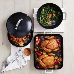 Williams Sonoma High Heat Non-Stick Outdoor Skillet -Knives Popular Store williams sonoma high heat nonstick round skillet 202217 0030 williams sonoma high heat nonstick outdoor roaster z