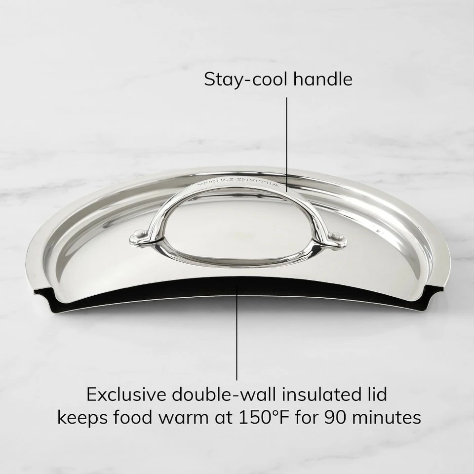 Williams Sonoma Thermo-Clad™ Induction Non-Stick Covered Essential Pan, 4.3 L 5 Williams Sonoma Thermo-Clad™ Induction Non-Stick Covered Essential Pan, 4.3 L - Image 5