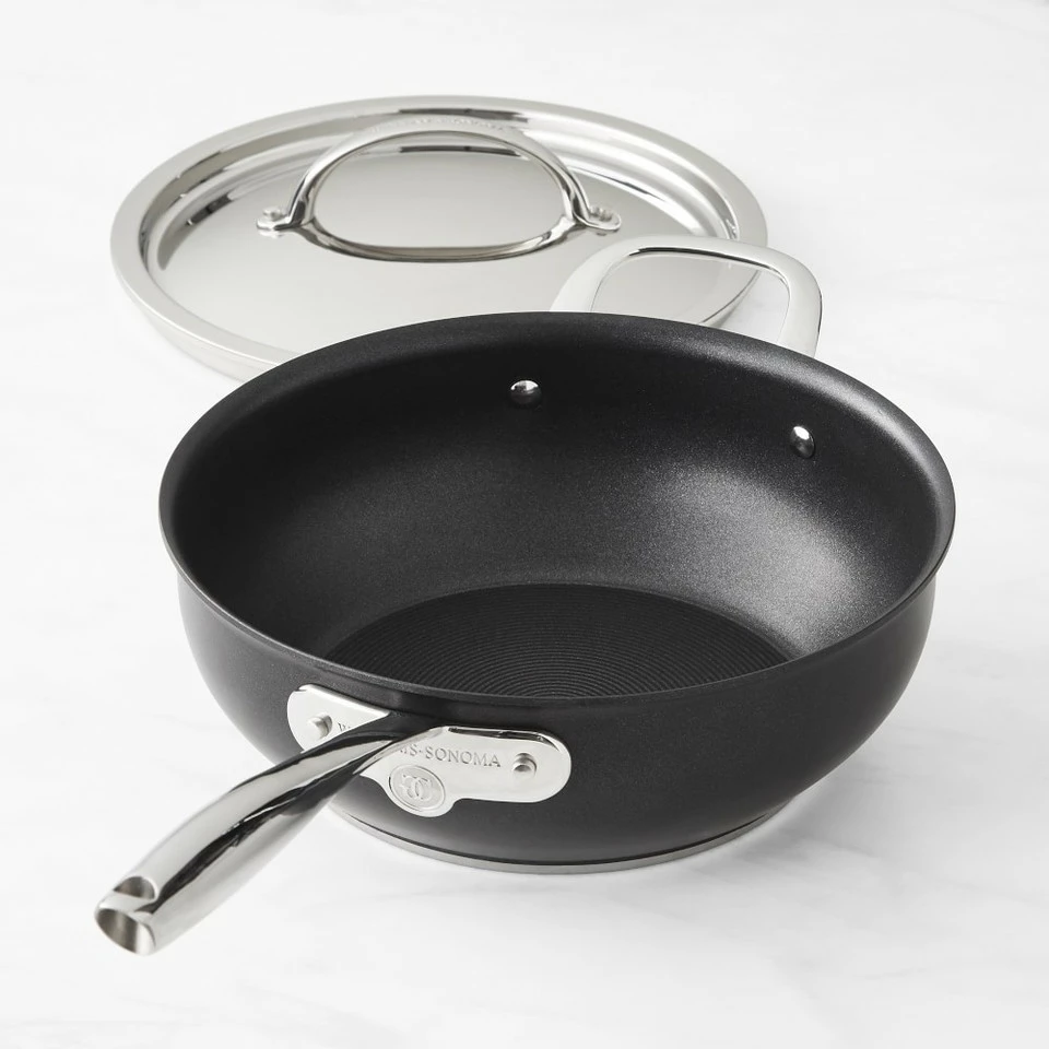Williams Sonoma Thermo-Clad™ Induction Non-Stick Covered Essential Pan, 4.3 L 2 Williams Sonoma Thermo-Clad™ Induction Non-Stick Covered Essential Pan, 4.3 L - Image 2