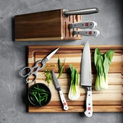 Wüsthof Classic 7-Piece Knife Block Set, White -Knives Popular Store wusthof classic 7 piece knife block set white 202240 0014 wusthof classic 12 piece knife block set white z
