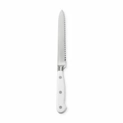 Wüsthof Classic 13 cm Serrated Utility Knife, White -Knives Popular Store wusthof classic serrated utility knife white 202240 0033 wusthof classic 5 serrated utility knife white z
